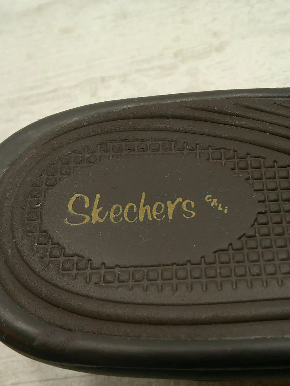 Skechers Cali Club Diamond Jubilee Wedge Criss-Cross Gold Bronze Sandals Size 10